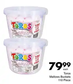 Save Toros Mallows Buckets offer