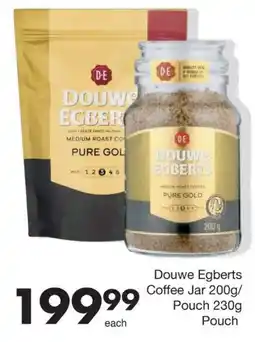 Save Douwe Egberts Coffee Jar 200g/ Pouch 230g Pouch offer