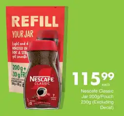 Save Nescafe Classic Jar offer