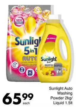 Save Sunlight Auto Washing Powder offer