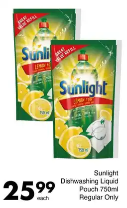 Save Sunlight Dishwashing Liquid Pouch offer