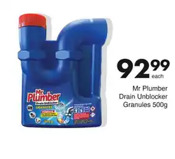 Save Mr Plumber Drain Unblocker Granules offer