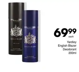 Save Yardley English Blazer Deodorant offer
