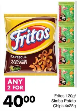 Save Fritos Barbecue Flavoured Corn Chips offer