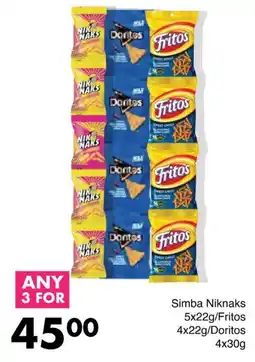 Save Simba Niknaks Fritos Doritos offer