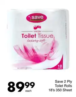 Save Save 2 Ply Toilet Rolls offer
