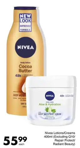 Save Nivea Lotions/Creams offer