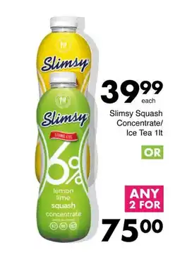 Save Slimsy Squash Concentrate/Ice Tea offer