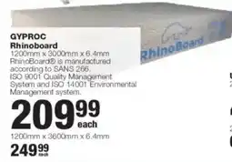 Build It GYPROC Rhinoboard offer