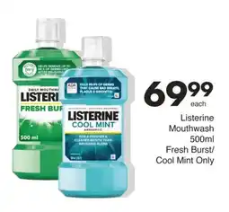 Save Listerine Mouthwash offer