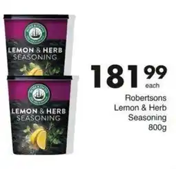 Save Hyper Robertsons Lemon & Herb Seasoning offer