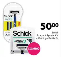 Save Schick Exacta 2 System Kit + Cartridge Refills 2's offer