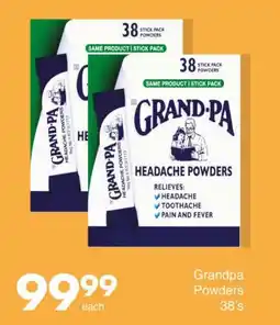 Save Grandpa Headache Powders offer