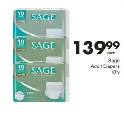 Save Sage Adult Diapers 10's offer