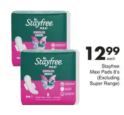 Save Stayfree Maxi Pads 8's offer