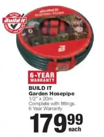 BUILD IT Garden Hosepipe