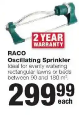 Build It RACO Oscillating Sprinkler offer