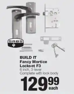 Build It SABS BUILD IT Fancy Mortice Lockset F3 offer