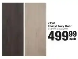 Build It KAYO Ebony/ Ivory Door offer