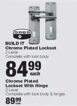 Build It SABS BUILD IT Chrome Plated Lockset offer