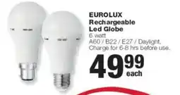 Build It Eurolux Rechargeable Led Globe offer