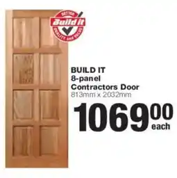 Build It BUILD IT 8-panel Contractors Door offer