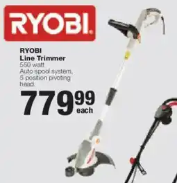 Build It Ryobi Line Trimmer 550 watt offer