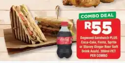 OK Grocer Dagwood Sandwich plus Coca-Cola, Fanta, Sprite or Stoney Ginger Beer Soft Drink offer