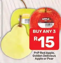 Pick n Pay PnP Red Apple, Golden Delicious Apple or Pear offer