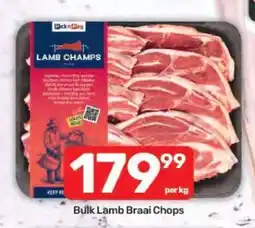 Pick n Pay Bulk Lamb Braai Chops offer
