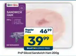 Pick n Pay PnP Sliced Sandwich Ham 200g offer