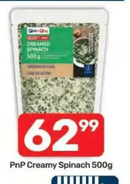 Pick n Pay PnP Creamy Spinach 500g offer
