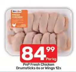 Pick n Pay PnP Fresh Chicken Drumsticks 6s or Wings 12s offer