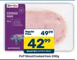 Pick n Pay PnP Sliced Cooked Ham 200g offer