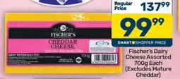 Pick n Pay Fischer's Dairy Cheese Assorted 700g Each (Excludes Mature Cheddar) offer