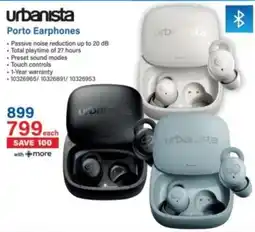 Incredible Connection urbanista Porto Earphones offer