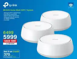 Incredible Connection tp-link BE3600 Home Mesh WiFi 7 System offer