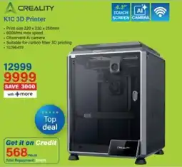 Incredible Connection CREALITY K1C 3D Printer offer