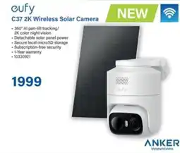 Incredible Connection eufy C37 2K Wireless Solar Camera offer