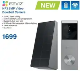 Incredible Connection EZVIZ HP3 3MP Video Doorbell Camera offer