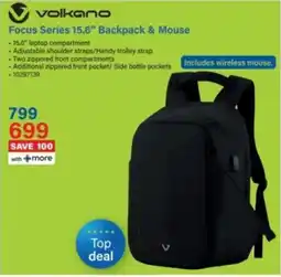 Incredible Connection Volkano Focus Series 15.6" Backpack & Mouse offer