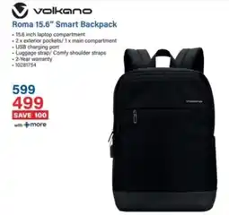 Incredible Connection Volkano Roma 15.6" Smart Backpack offer