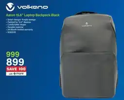 Incredible Connection volkano Aaron 15.6" Laptop Backpack Black offer