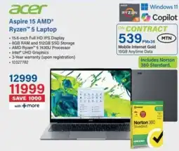 Incredible Connection Acer Aspire 15 AMD Ryzen 5 Laptop offer