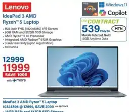 Incredible Connection Lenovo IdeaPad 3 AMD Ryzen 5 Laptop offer