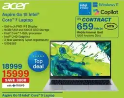 Incredible Connection Aspire Go 15 Intel Core 7 Laptop offer