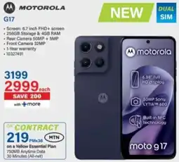 Incredible Connection motorola moto g17 offer