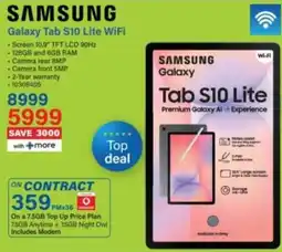 Incredible Connection SAMSUNG Galaxy Tab S10 Lite WiFi offer