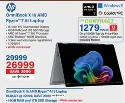 Incredible Connection OmniBook X 16 AMD Ryzen 7 AI Laptop offer