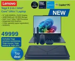 Incredible Connection Lenovo Yoga 9 2-in-1 Intel Core Ultra 7 Laptop offer